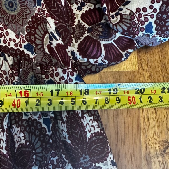 The NINES Border Mixed Print Cutout Neck Shift Fall Dress Size S - Picture 7 of 11